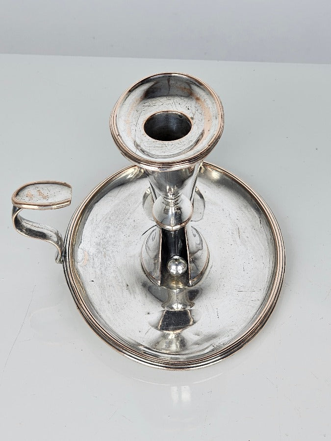 Pair of Silver Candle Chambersticks