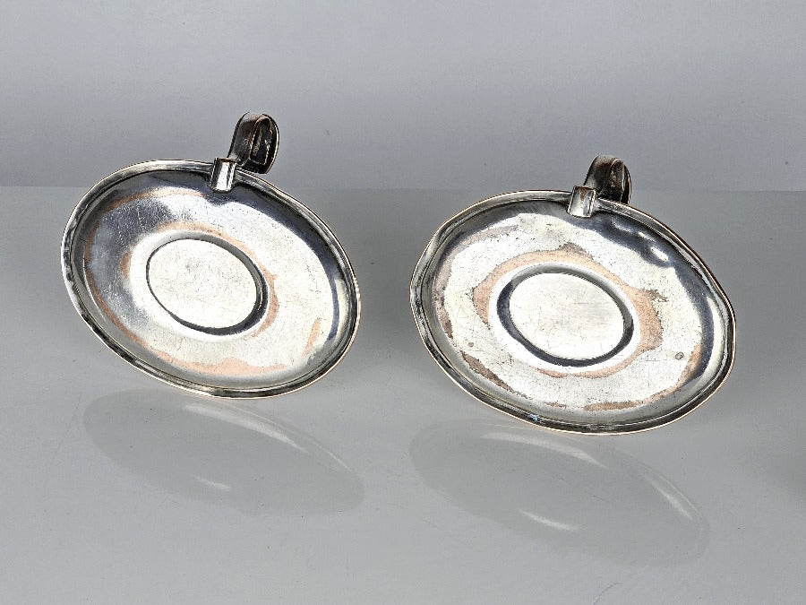 Pair of Silver Candle Chambersticks