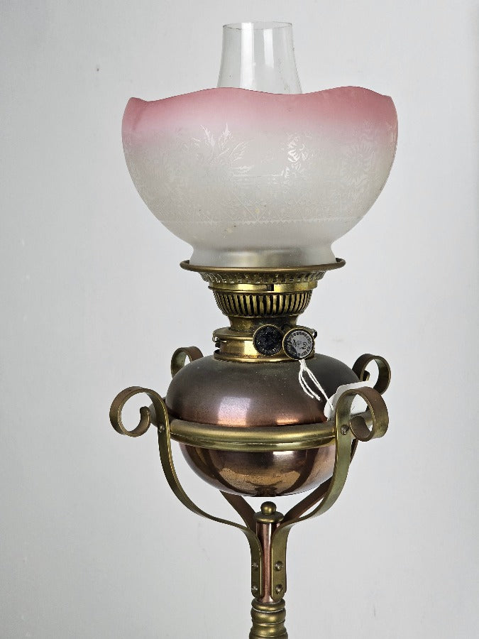 antique oil lamp