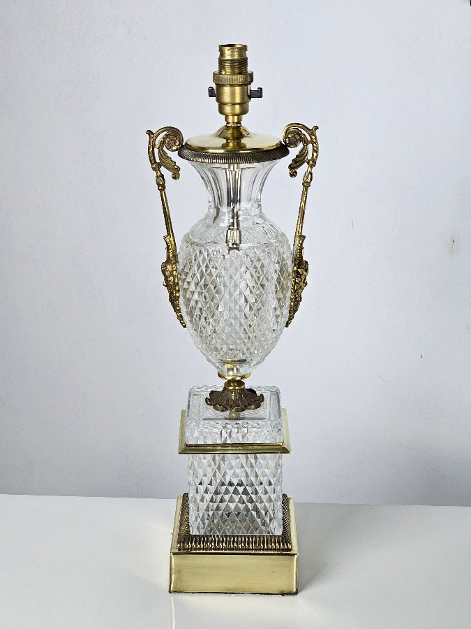 Baccarat Cut Glass Table Lamp