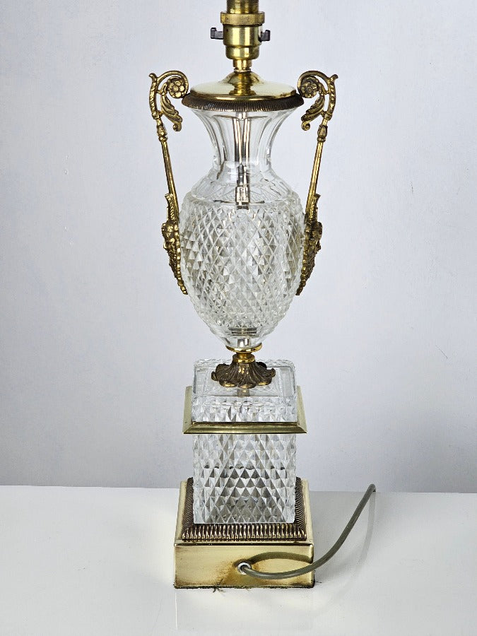 Baccarat Cut Glass Table Lamp