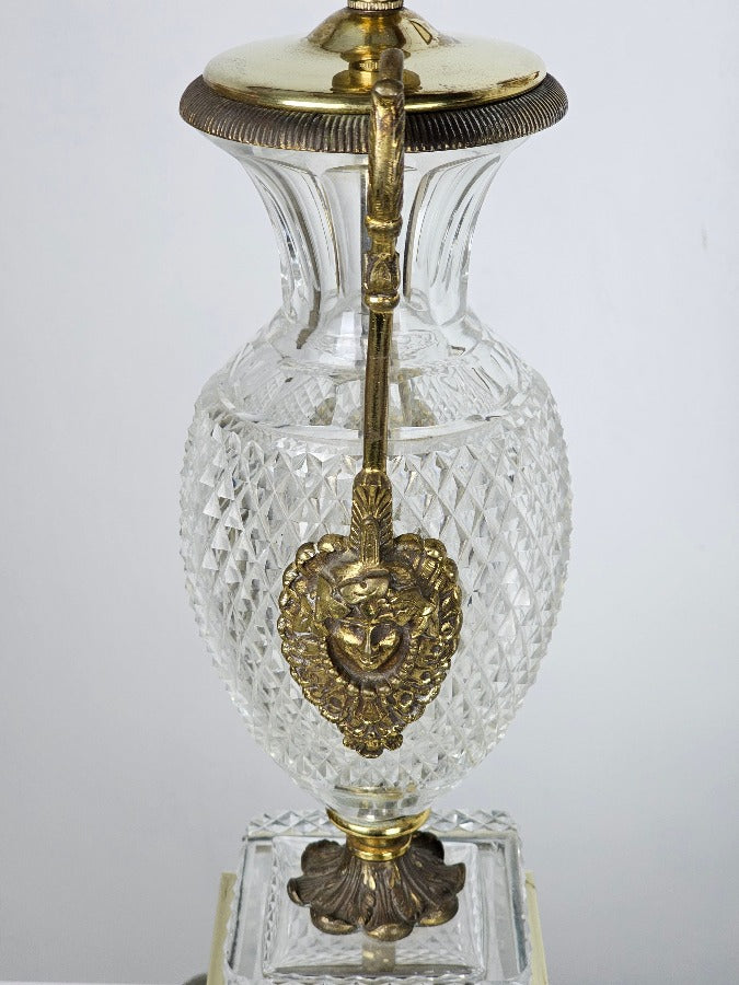 Baccarat Cut Glass Table Lamp