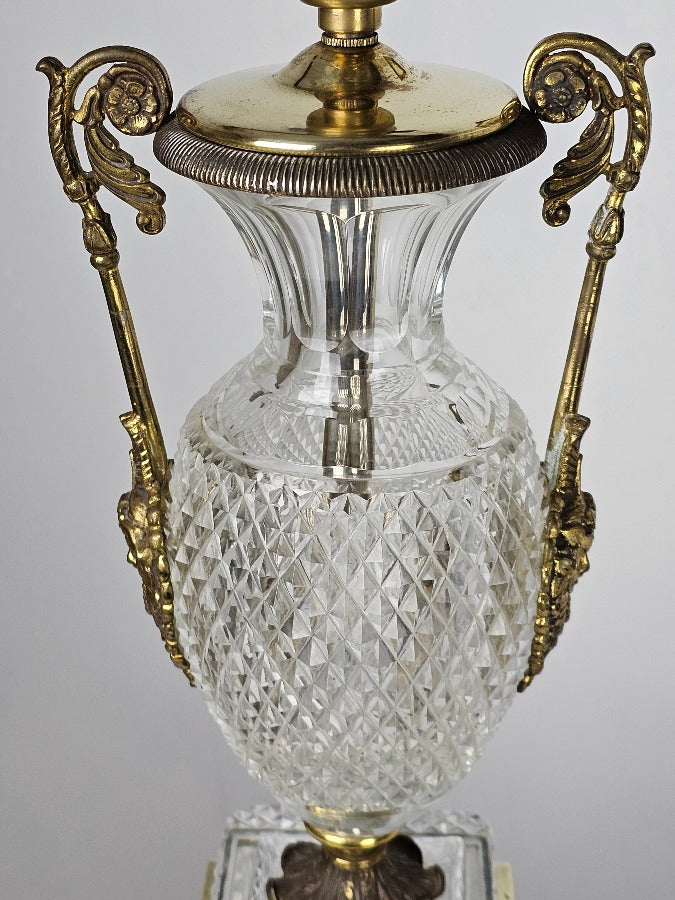 Baccarat Cut Glass Table Lamp