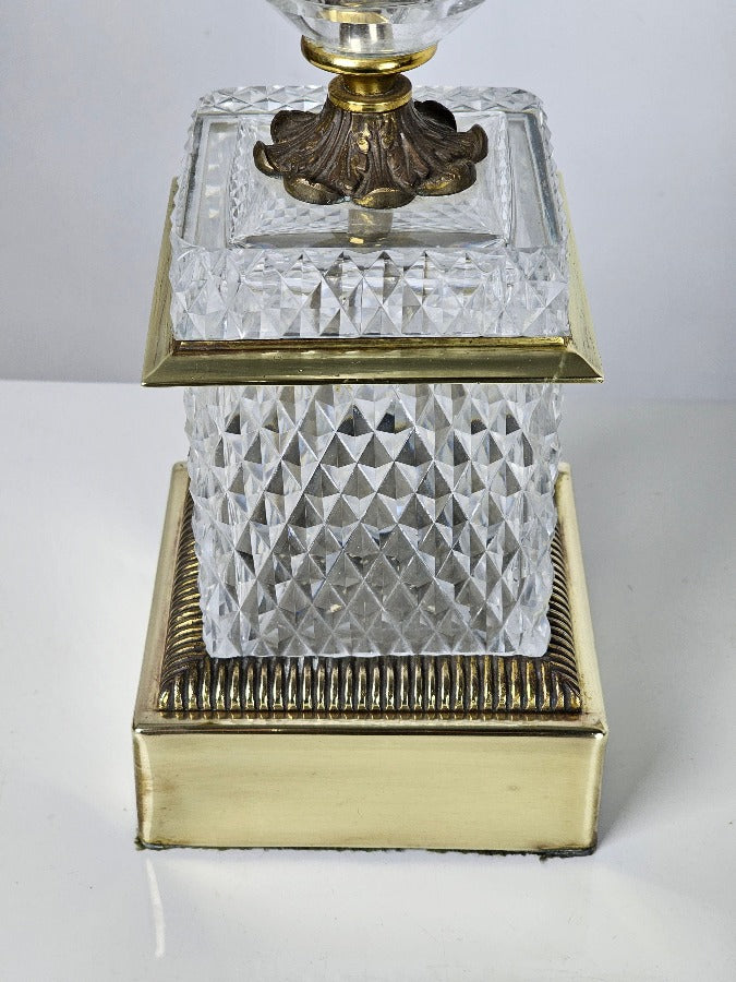 Baccarat Cut Glass Table Lamp