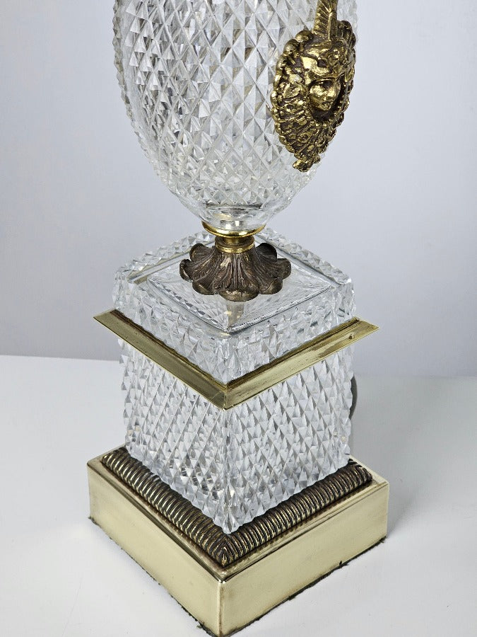 Baccarat Cut Glass Table Lamp