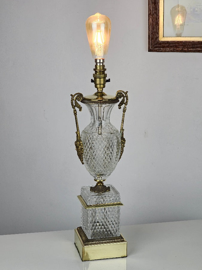 Baccarat Cut Glass Table Lamp