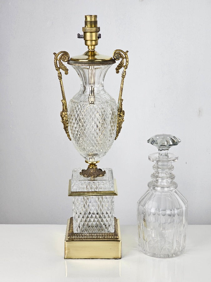 Baccarat Cut Glass Table Lamp