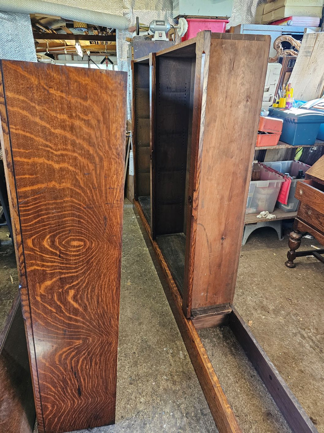 Large Open Front Bookshelves - Victorian