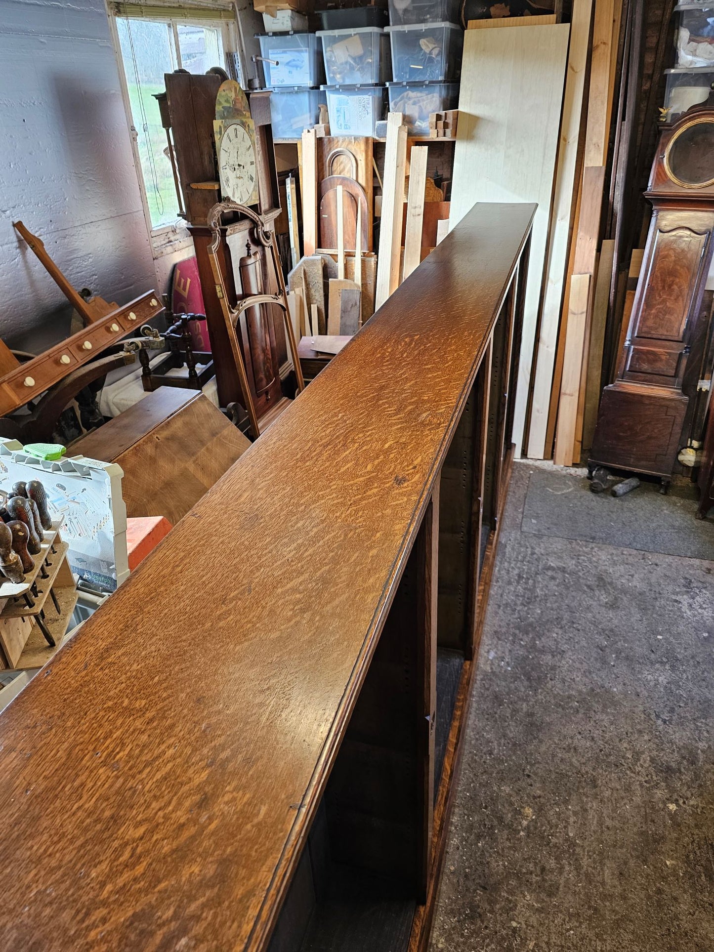 Large Open Front Bookshelves - Victorian