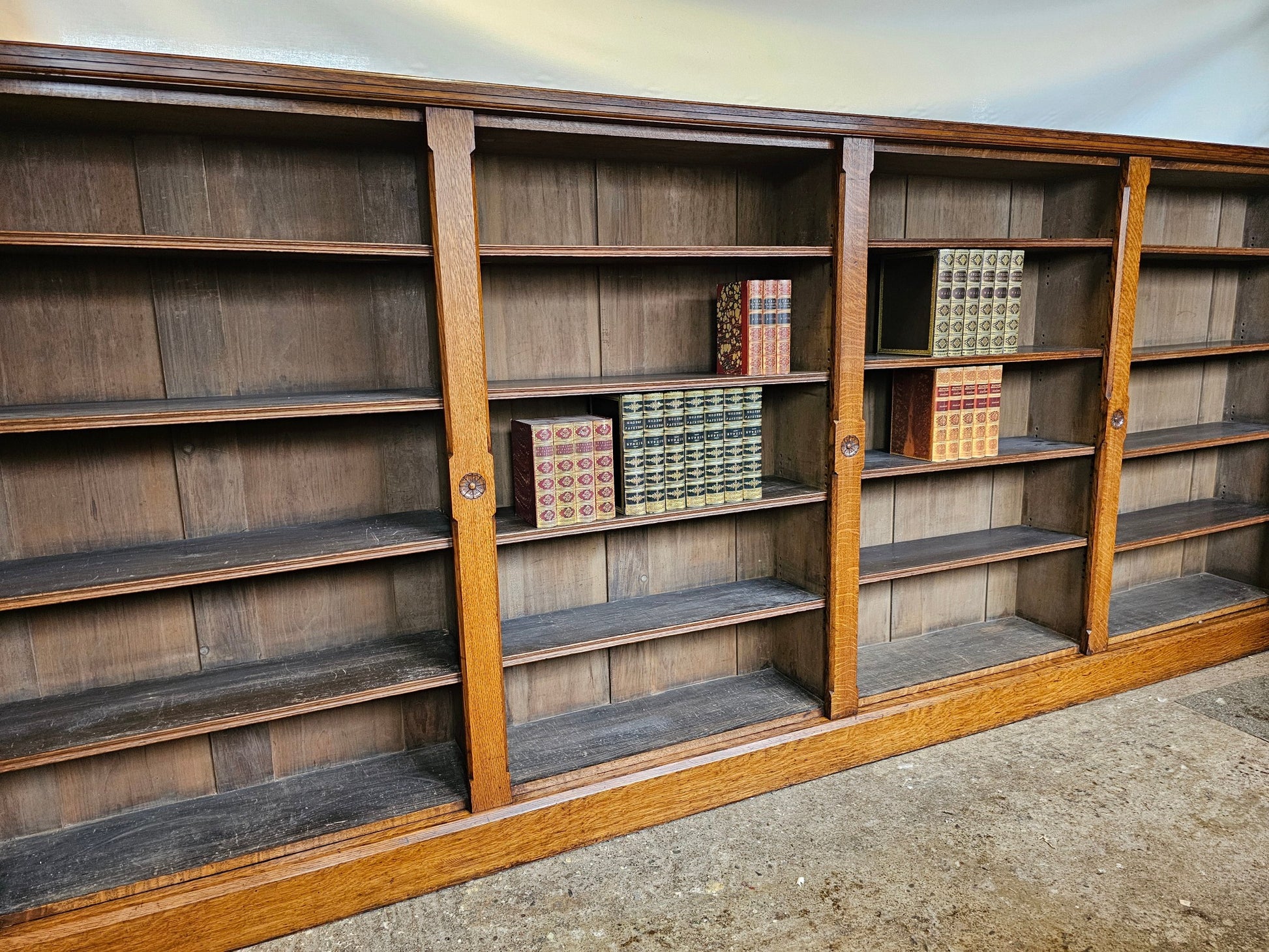 antique bookshelves