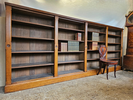 large oak bookcase