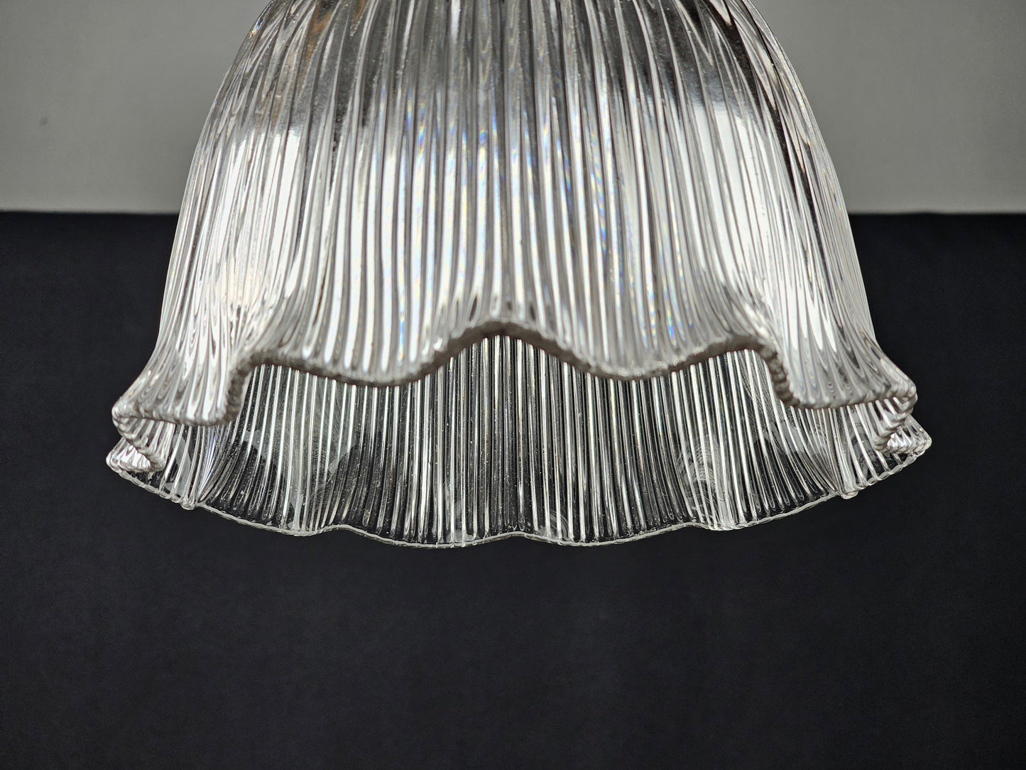 Holophane Glass Pendant Light