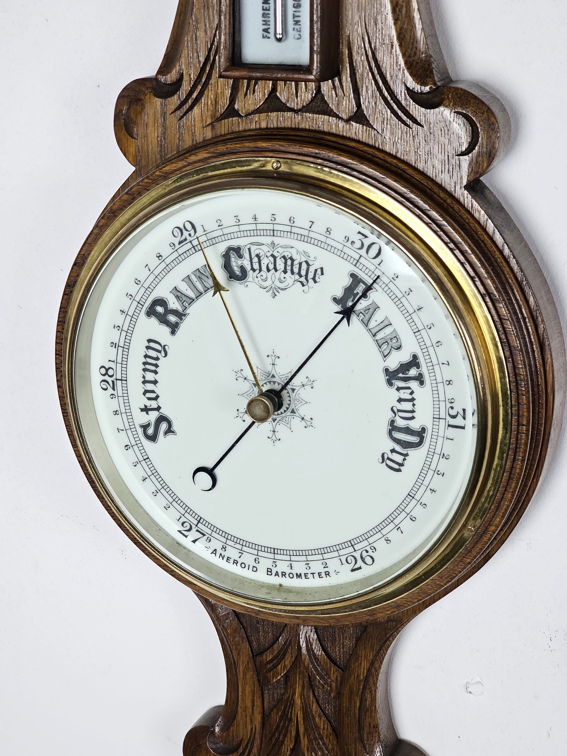 19th century aneroid barometer
