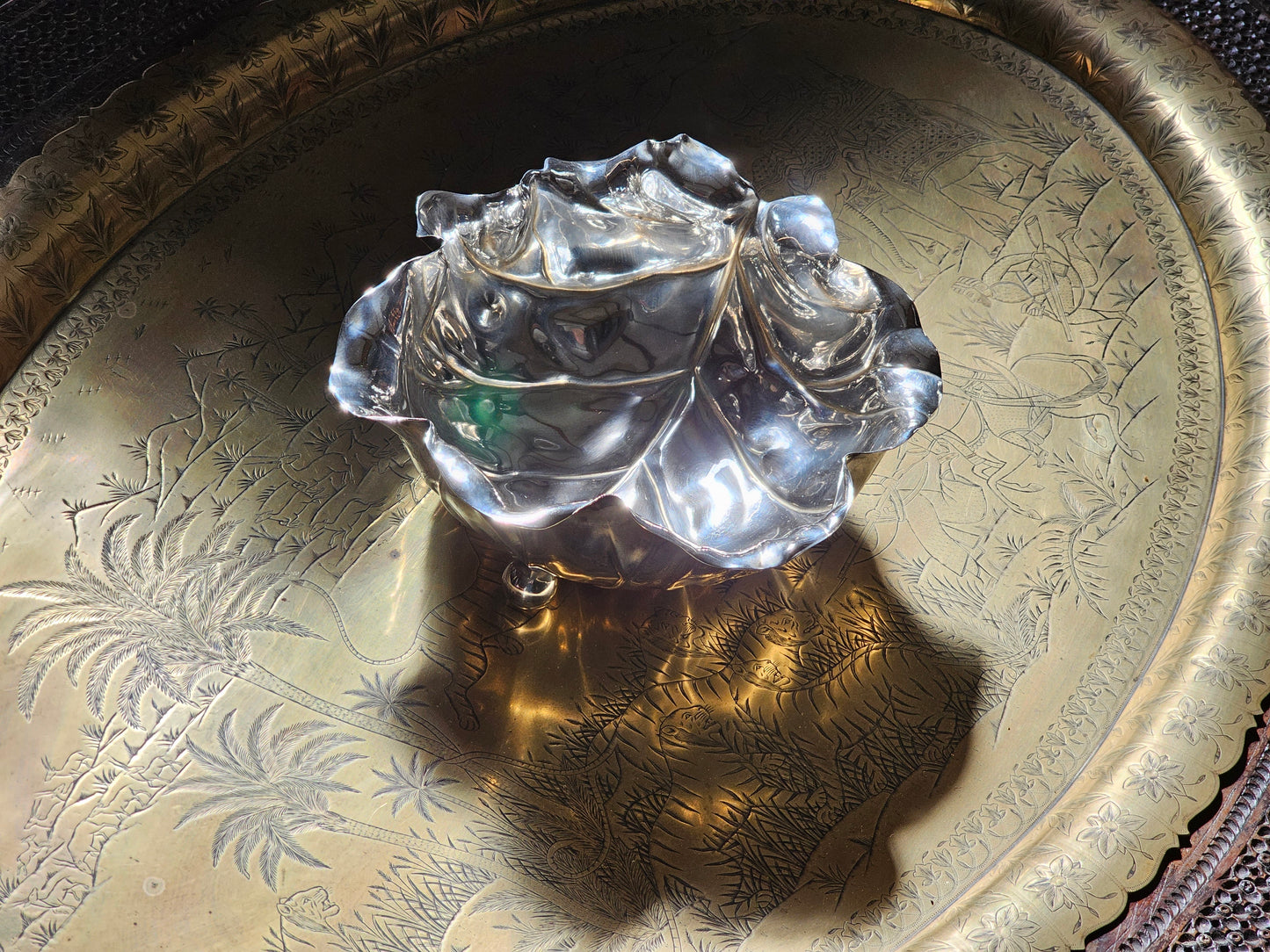 Centrepiece Lotus Leaf Bowl - Mid Century