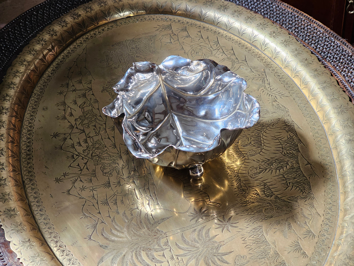 Centrepiece Lotus Leaf Bowl - Mid Century