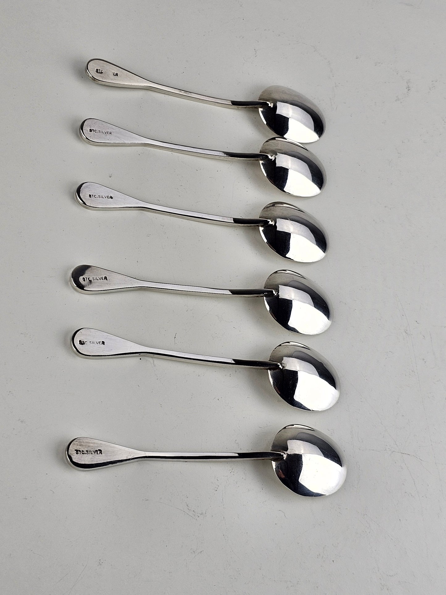 Silver & Abalone Shell Coffee Spoons