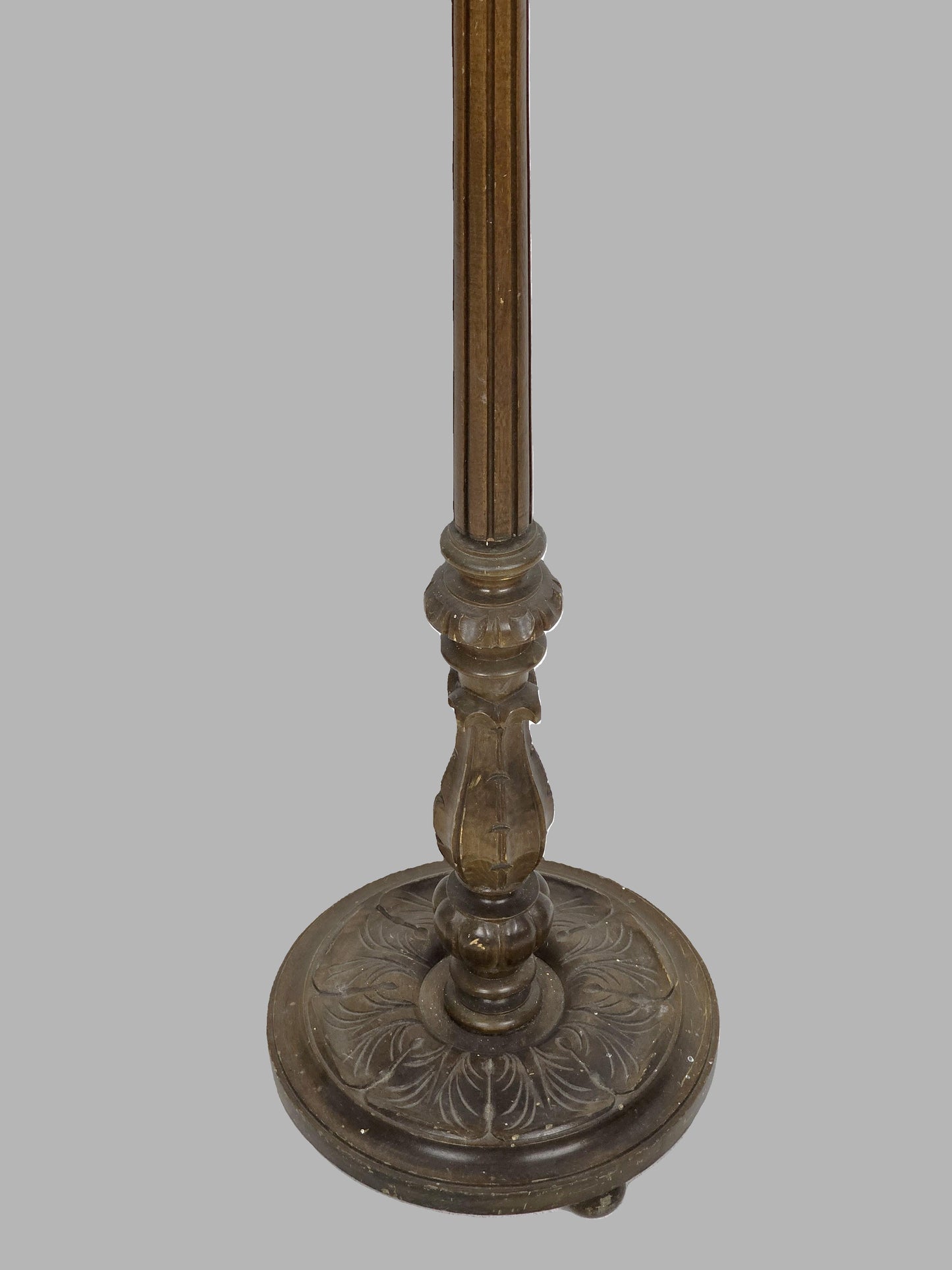 vintage wooden standard lamp
