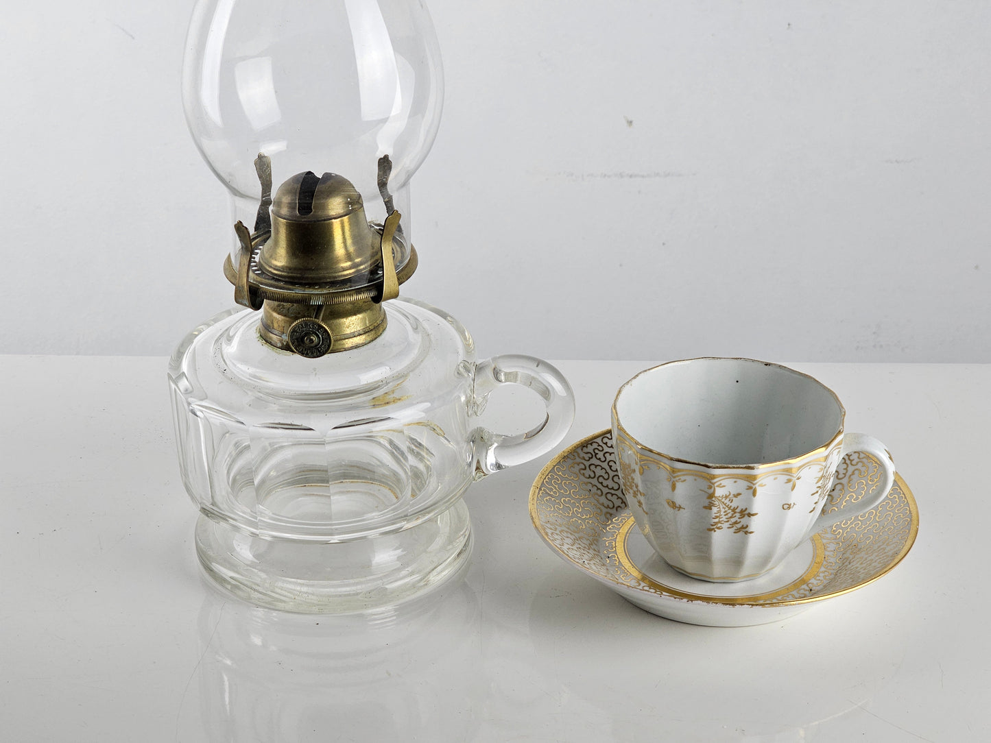 Clear Glass Vintage Oil Lamp