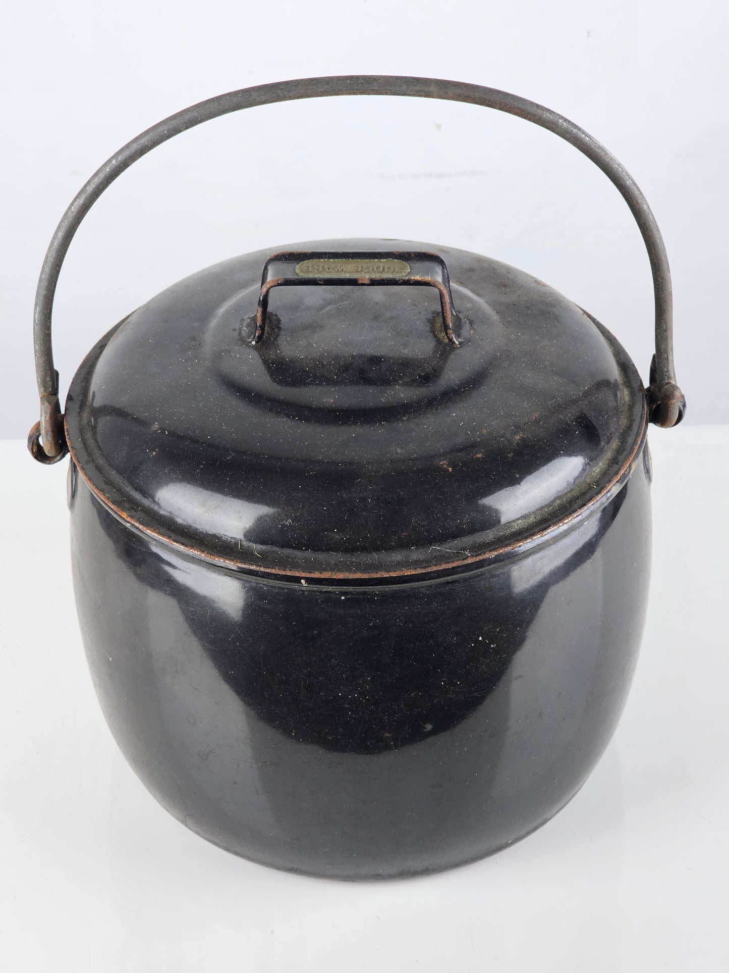 vintage iron cooking pot