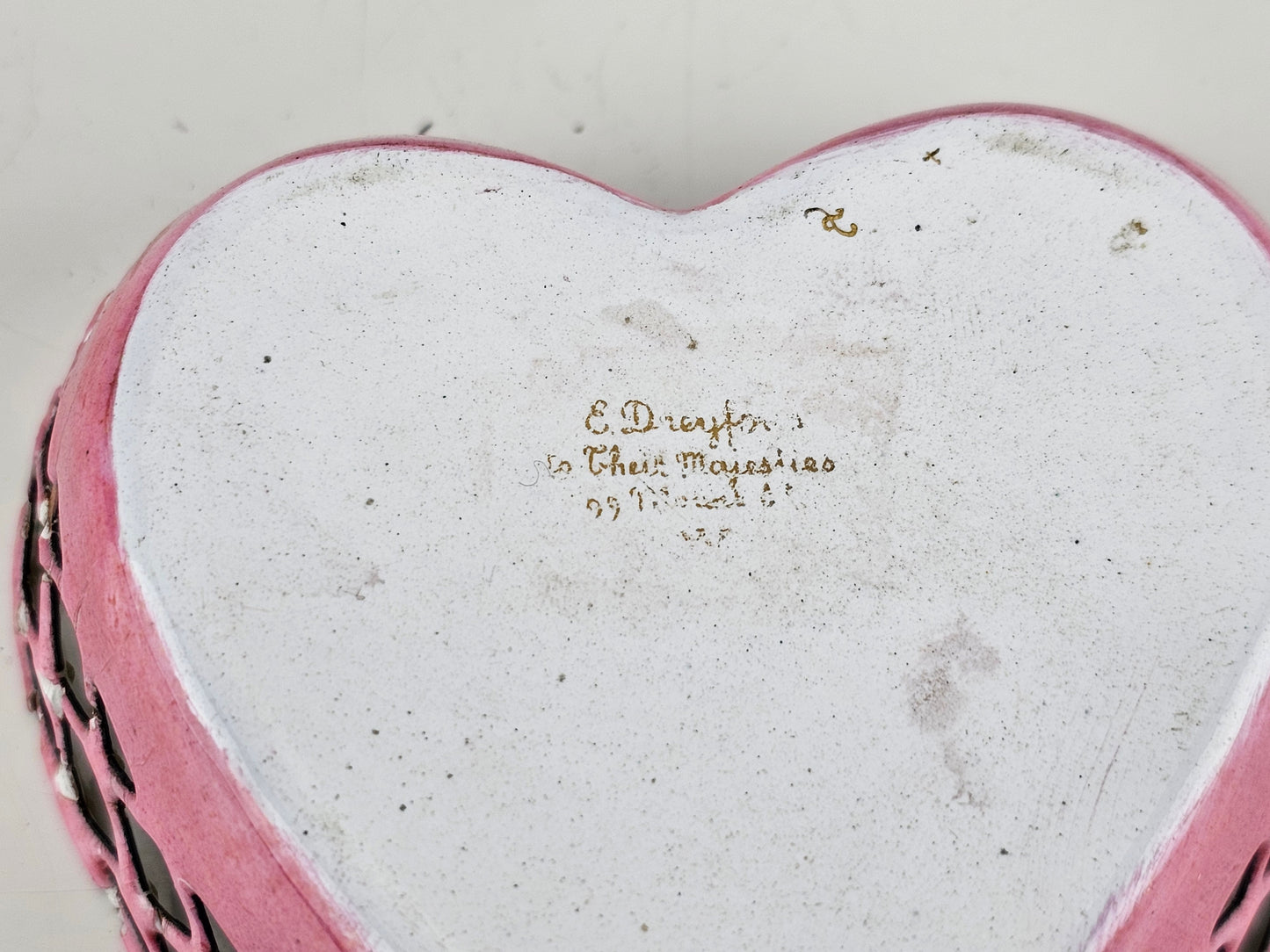 Coronation Souvenir - Enamelled Heart by Edouard Henry Dreyfous