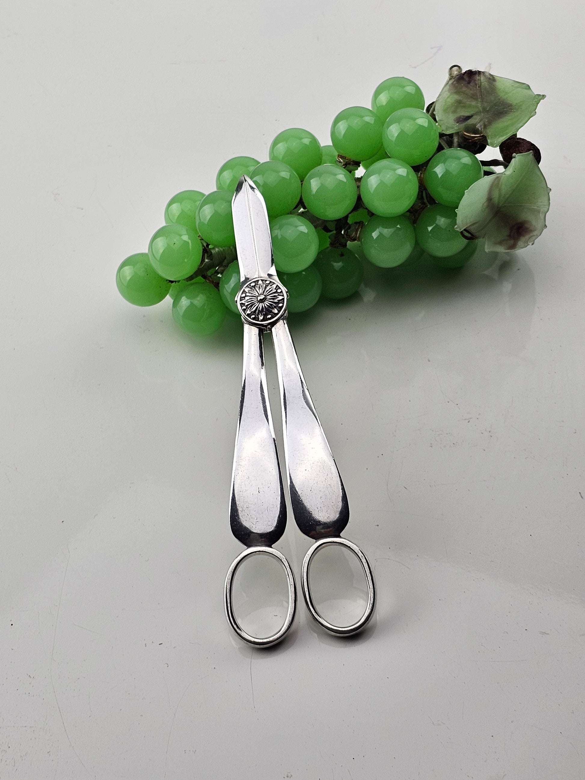 silver plate grape shears