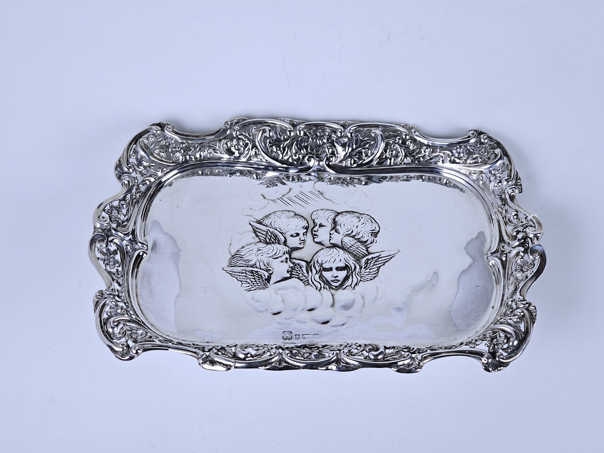 antique silver tray  Joshua Reynolds