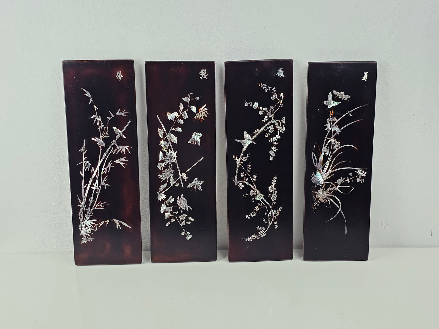 Vintage Chinese Lacquered Panels