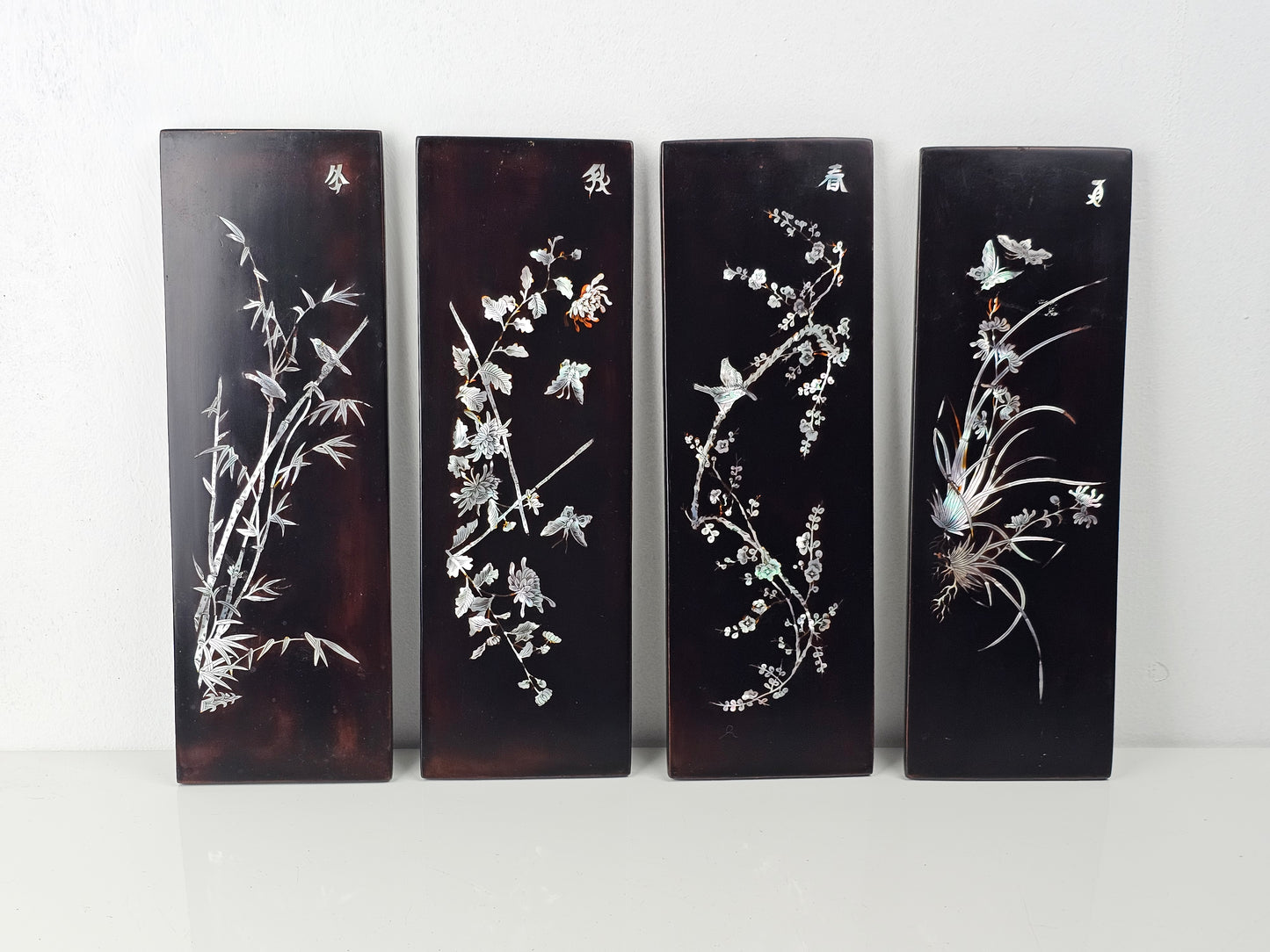 Vintage Chinese Lacquered Panels