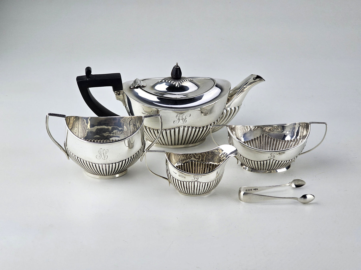 bachelor 4 piece silver tea service