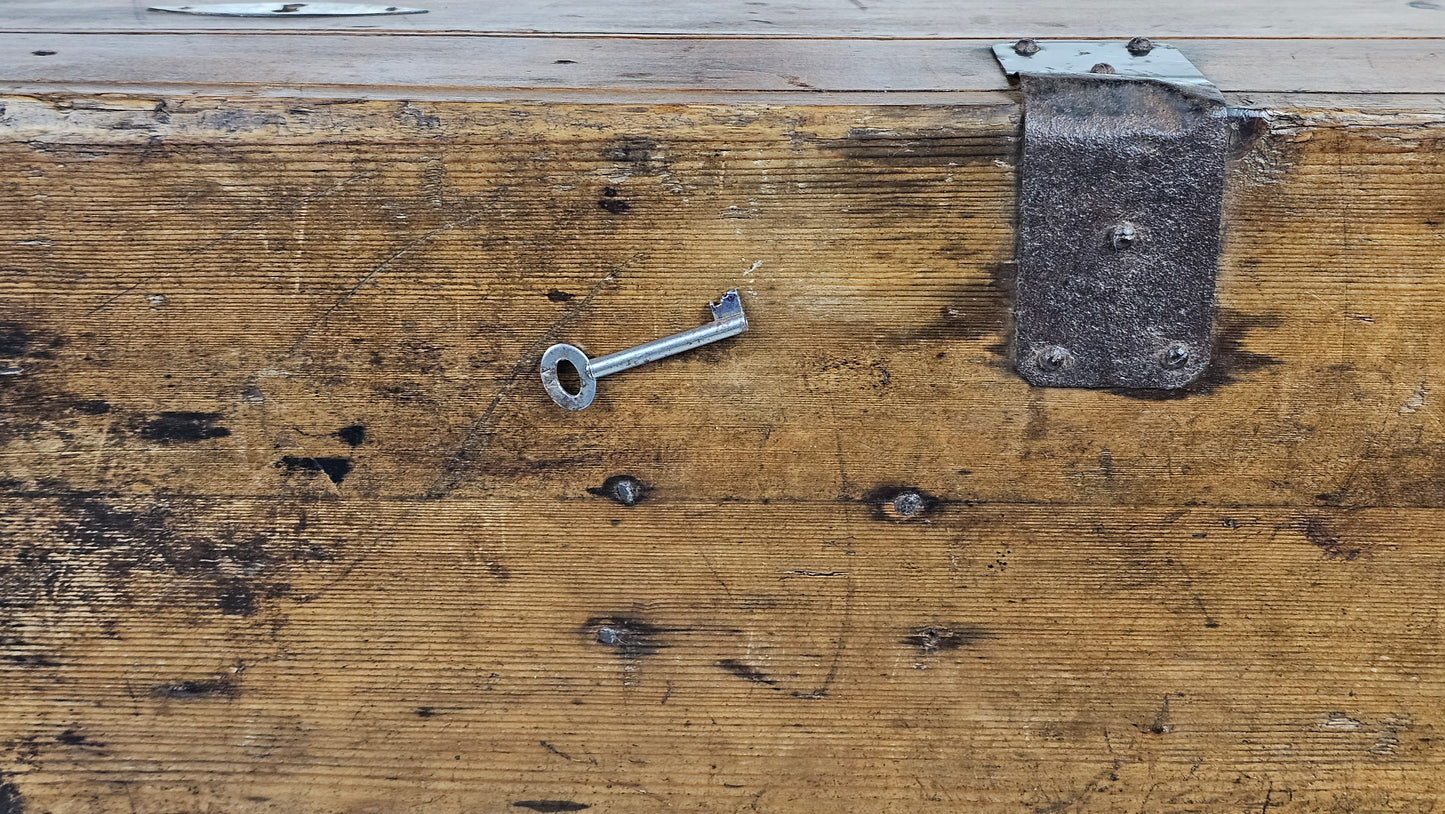 Antique Steamer Trunk - Silver Chest
