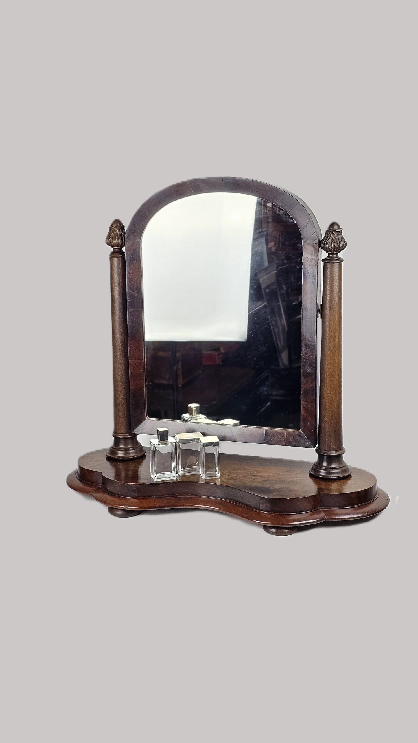 antique toilet glass mirror