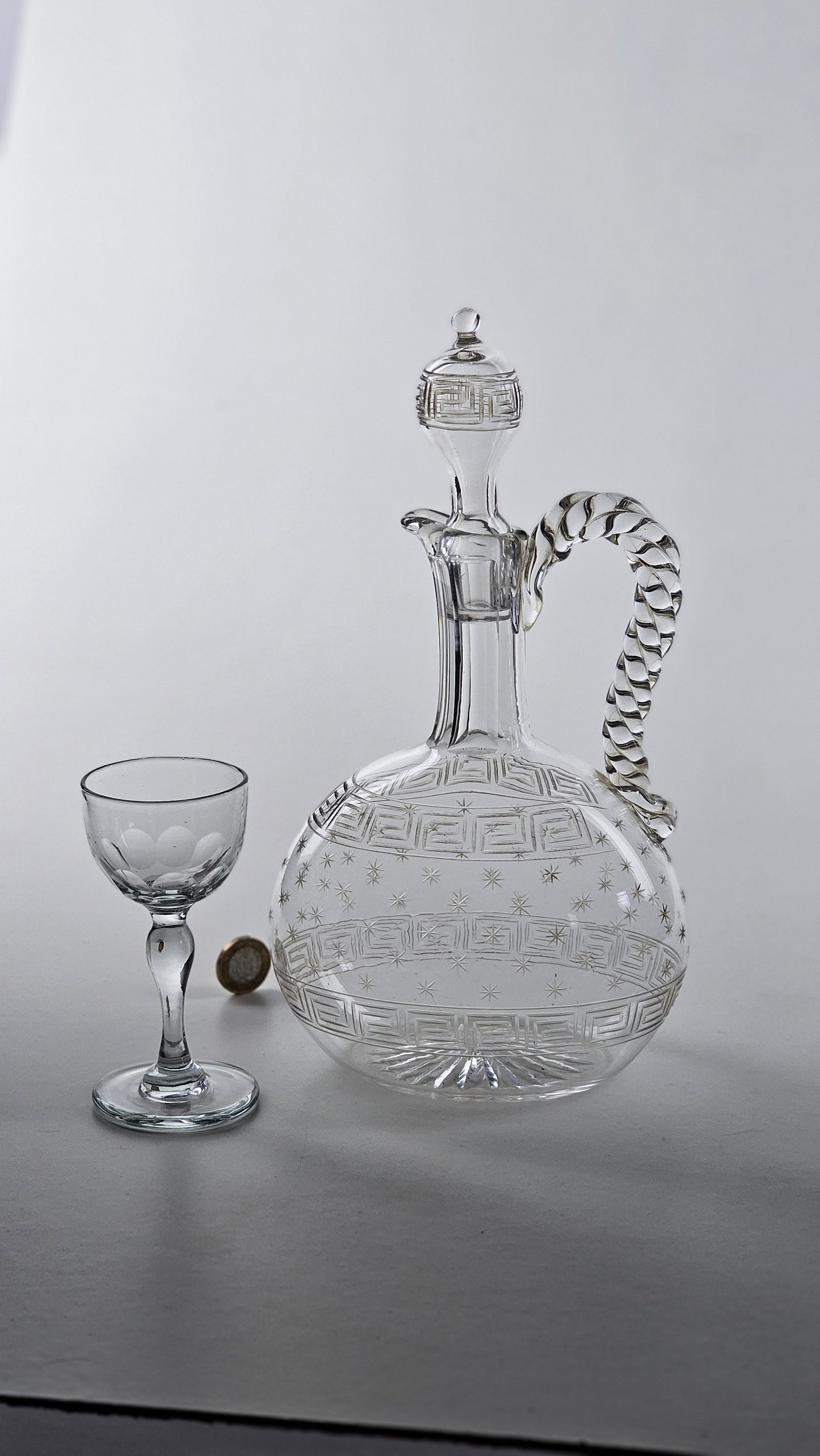 antique cut glass decanter