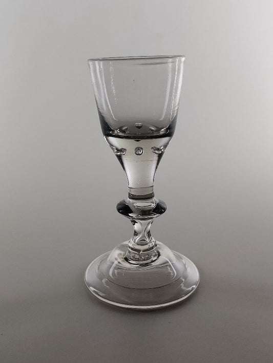English Georgian Large Baluster Wine Glass