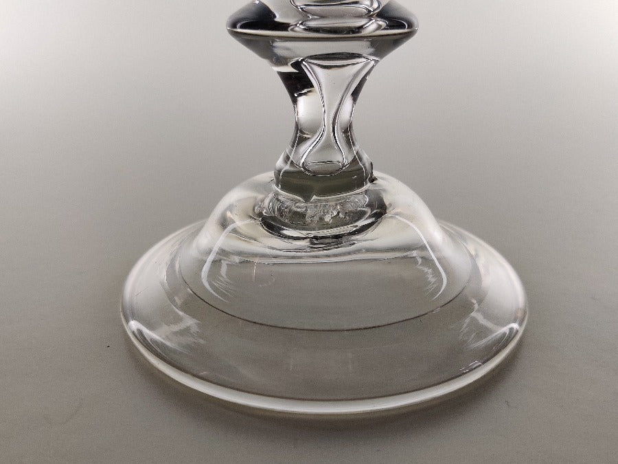 English Georgian Large Baluster Wine Glass
