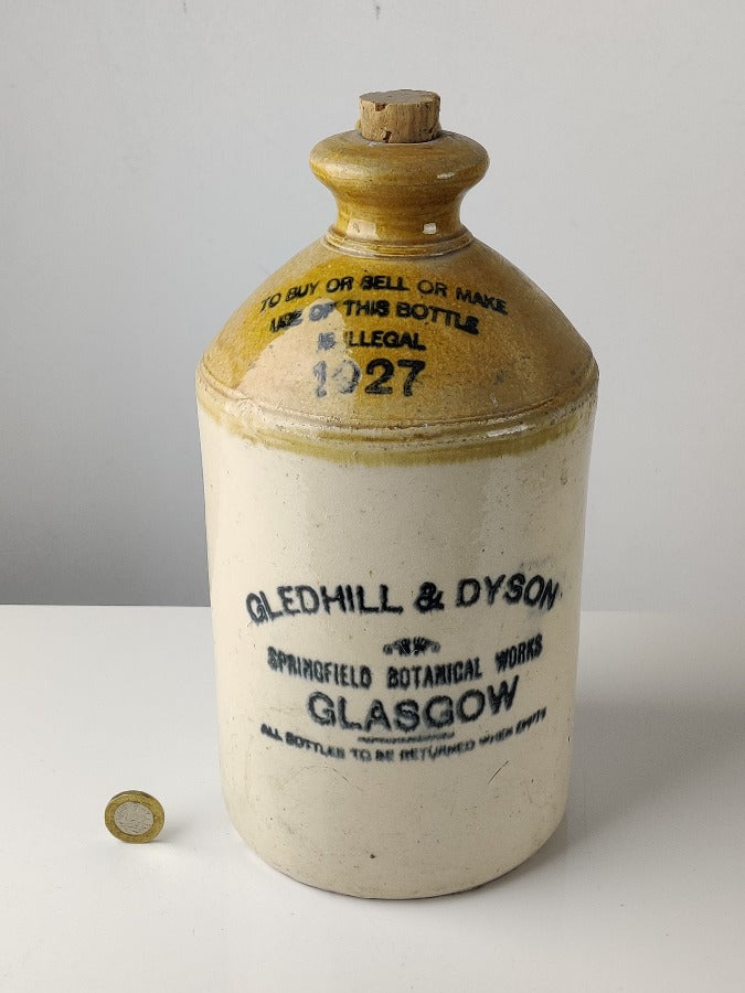 vintage stoneware bottle