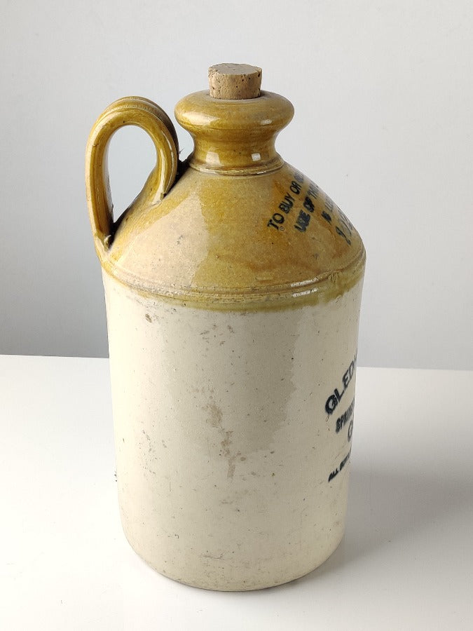 advertising stoneware bottle