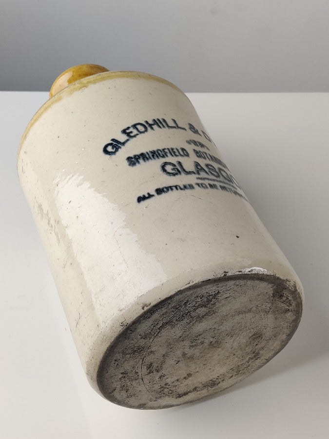 vintage stoneware bottle glasgow