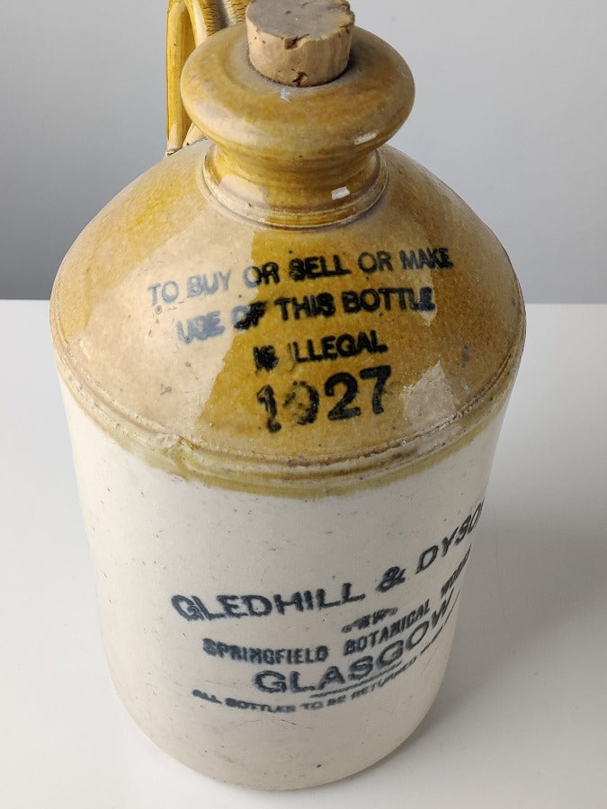 Advertising Stoneware Bottle