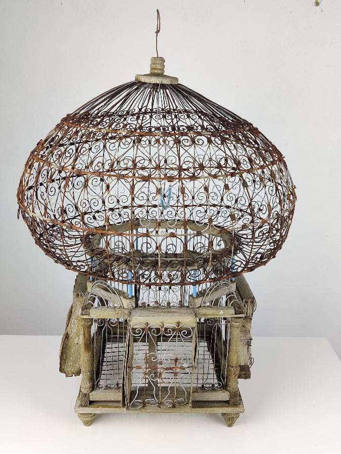 antique bird cage
