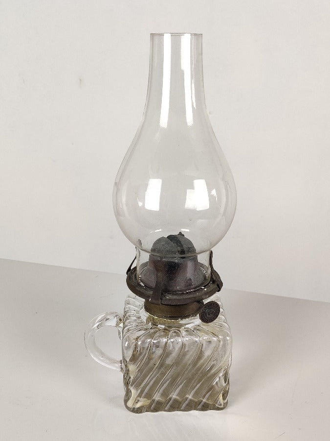 antique oil lamp