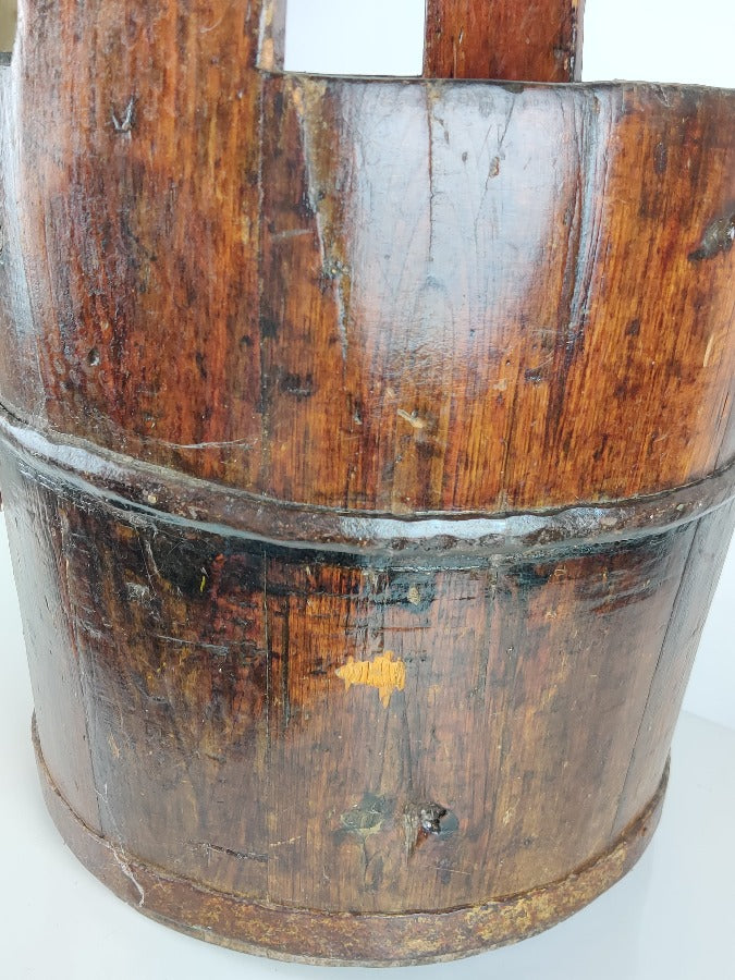 Vintage Wooden Bucket