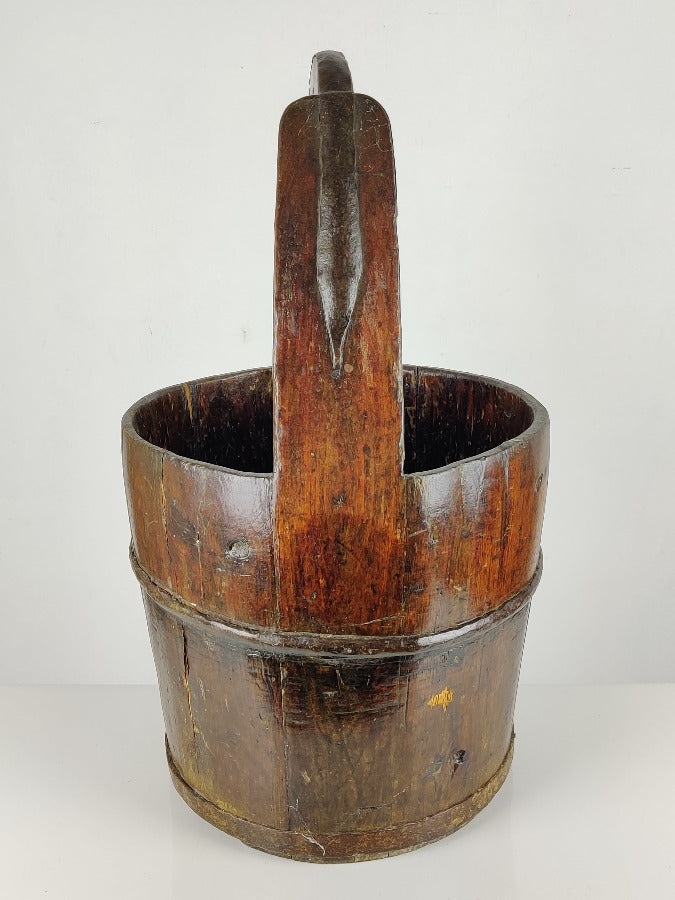 old wooden bucket