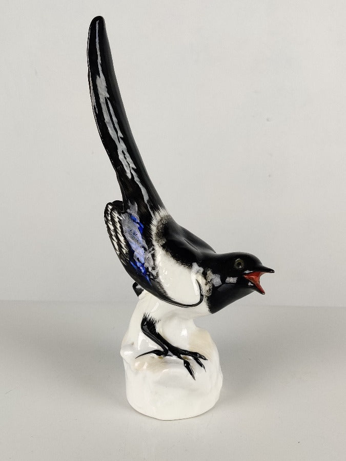 Russian Lomonosov USSR Porcelain Magpie