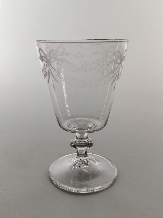 Antique rummer glass