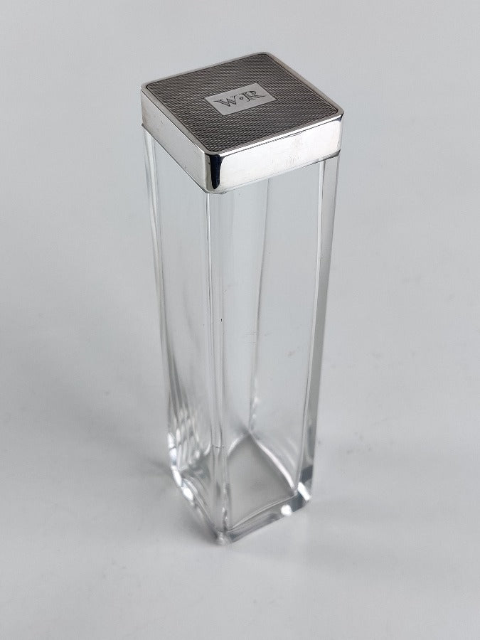 Art Deco Silver Topped Vanity Bottles