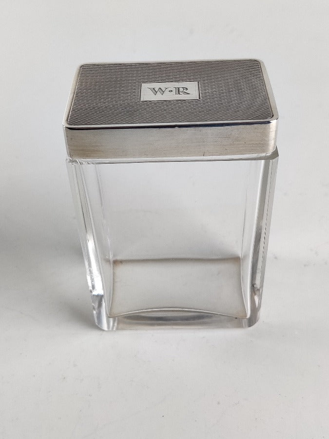 Art Deco Silver Topped Vanity Bottles