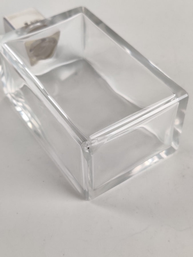 Art Deco Silver Topped Scent/Cologne Bottle