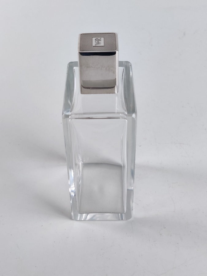 Art Deco Silver Topped Scent/Cologne Bottle