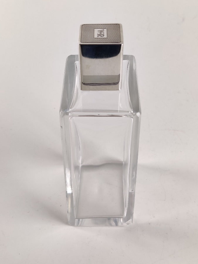 Art Deco Silver Topped Scent/Cologne Bottle