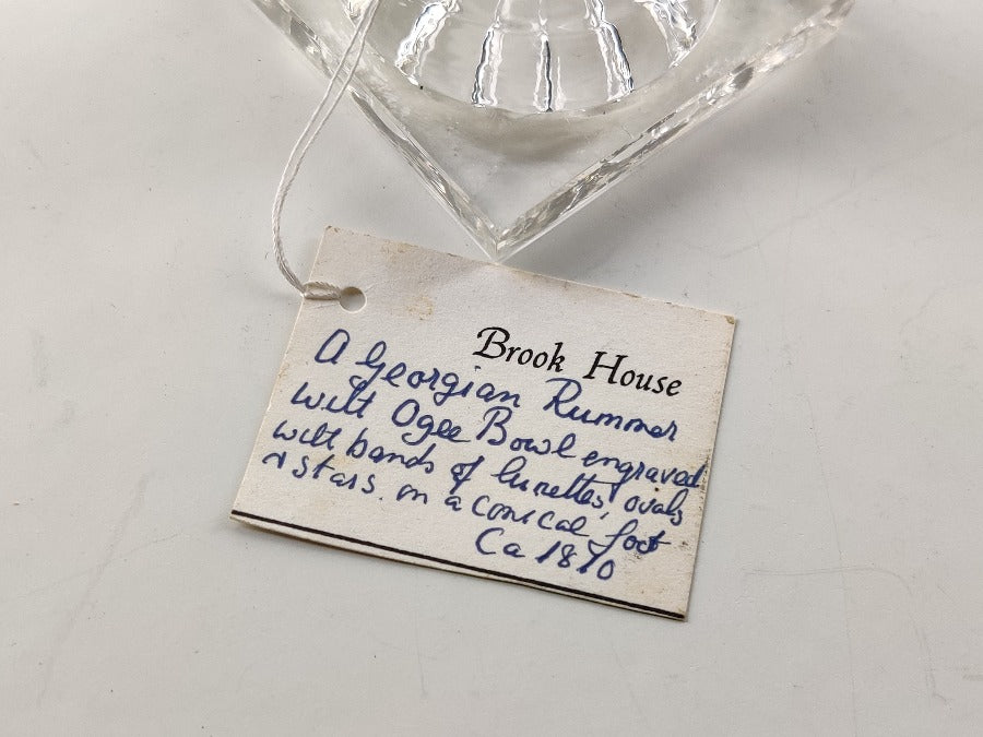 English Glass Rummer Georgian